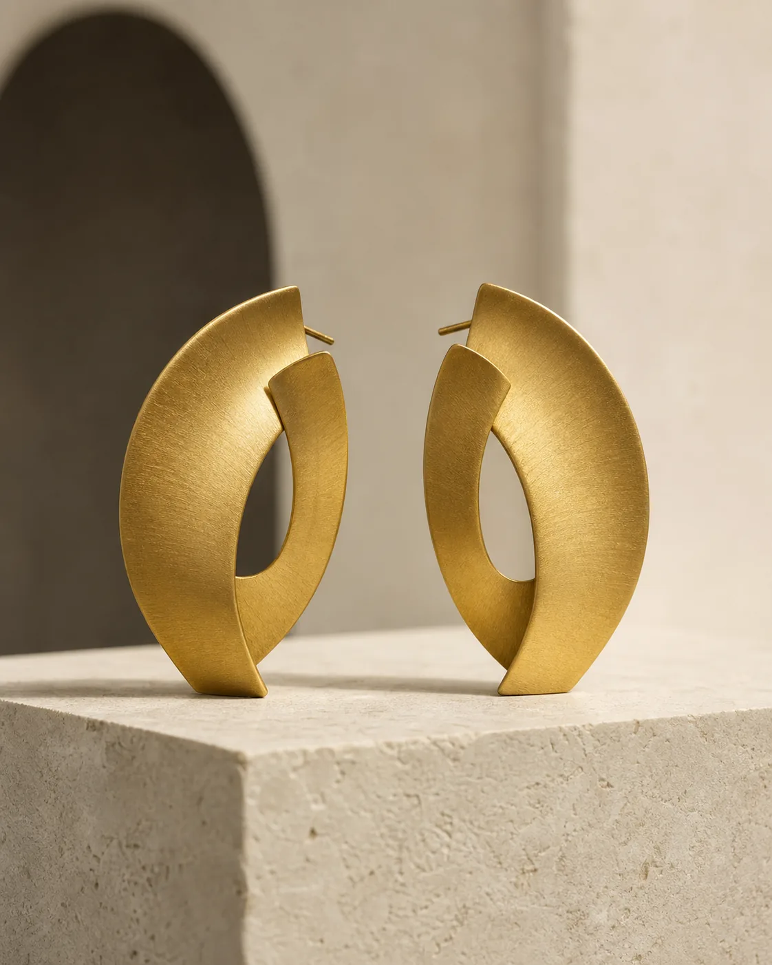Gold jewelry detail from the debut collection